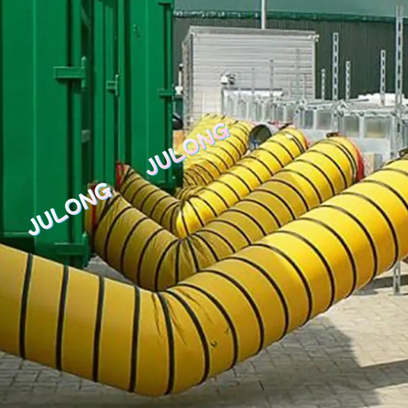 DUCT AER DUCT PVC Fabraic poileistear brataithe le haghaidh tógáil foirgneamh tionsclaíoch